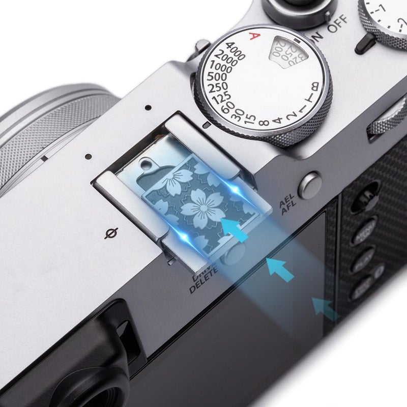 DBZZ Camera Metal Hot Shoe Cover Shutter Buttons for FUJIFILM X100VI X100V XPro3 XPro2 XPro1 XT4 XT3 XT50 XT30 for NikonZF Z5 Z6 (Black-Set) - Image 2